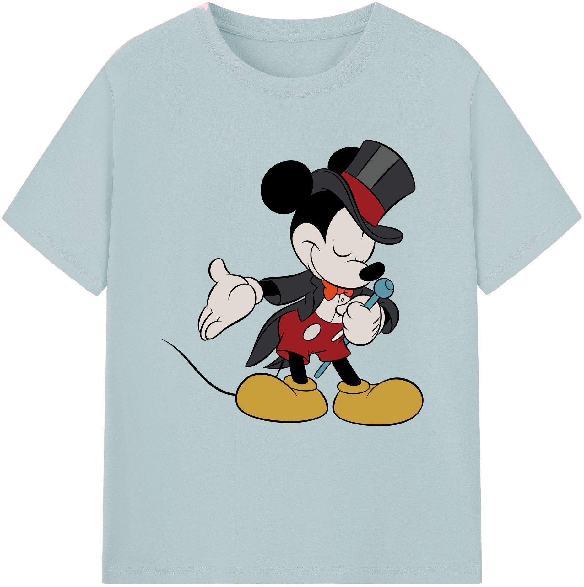 （画像用） ミッキーマウス Mickey Mouse 綿100％半袖Tシャツ（フロントプリント）